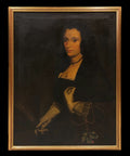 École Espagnole (c. 1900) - La Dame à l'Éventail (D'après un célèbre portrait de Diego Velázquez)