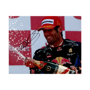 Mark Webber Signed 10x8 Image