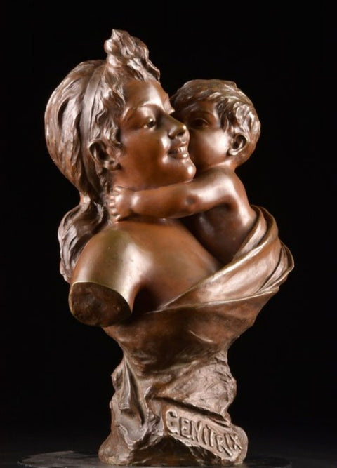 Emmanuel Villanis (1858-1914) - Bust, Genitrix