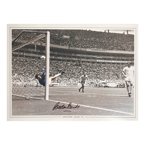 Gordon Banks Signed England 16x12 Photo