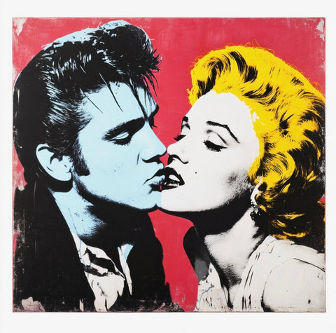 Eric Brumette - KISS ME LIKE ELVIS KISS MARILYN MONROE - Toile L