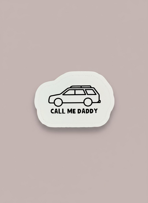 Dad Wagon Sticker | Funny Car Bumper Sticker | Dad Gift