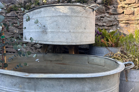 Reclaimed Oval bath planter