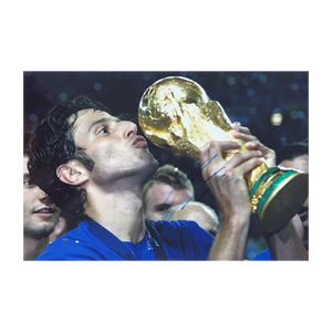 Fabio Grosso Italy 2006 WC Final 12x8 Trophy Kiss