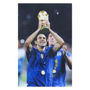 Fabio Grosso Italy 2006 WC Final 12x8 Trophy Lift