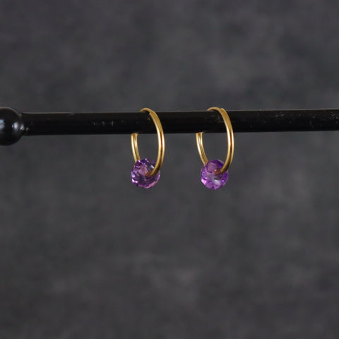 Amethyst 9ct Earrings