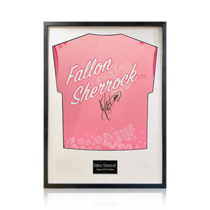 Fallon Sherrock Signed Shirt Standard Frame