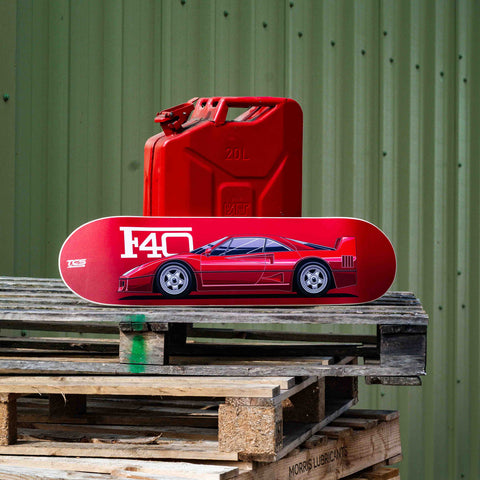 Ferrari F40 Skateboard-Deck-Wandkunst