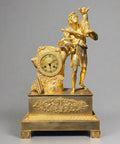 Figural mantel clock Empire - Gilt bronze - 1820 - Saint John the Baptist