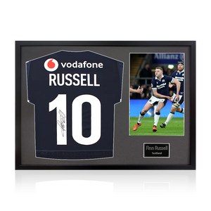 Finn Russell Signed Scotland 2025 Shirt Classic Frame
