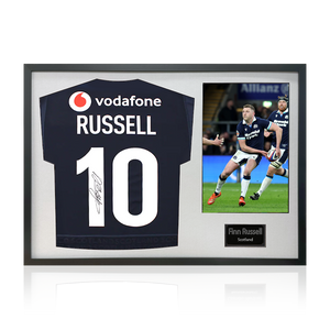 Finn Russell Signed Scotland 2025 Shirt Classic Frame