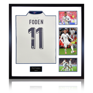Phil Foden Signed England 2024 Shirt Elite Frame