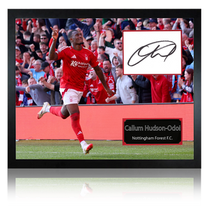 Callum Hudson-Odoi Signed Nottingham Forest Cut Mount Frame