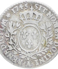 France Louis XV, 1745 12 Sols 110 Ecu Silver Coin A Paris