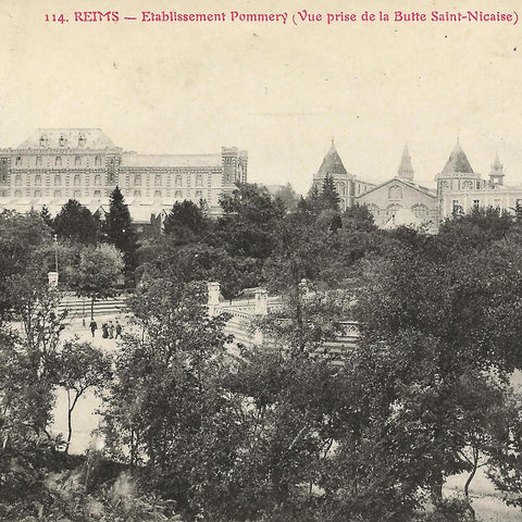 France Reims City View Vintage Postcard