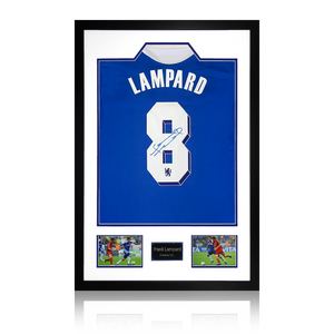 Frank Lampard Signed Shirt Premium Frame (ACG Cert)