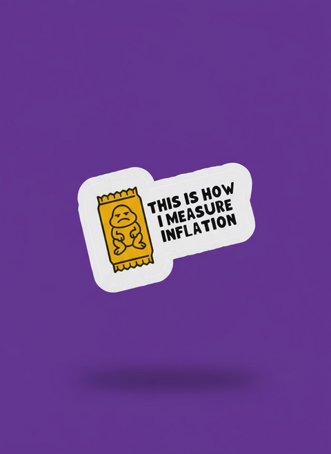 Freddie Inflation Sticker | Funny British Meme Vinyl Sticker
