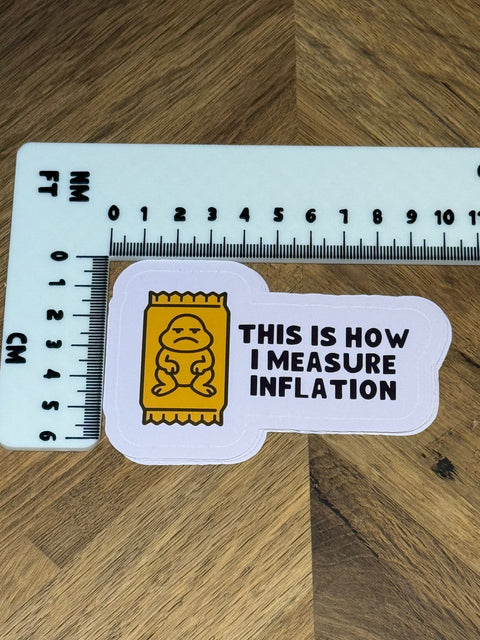 Freddie Inflation Sticker | Funny British Meme Vinyl Sticker