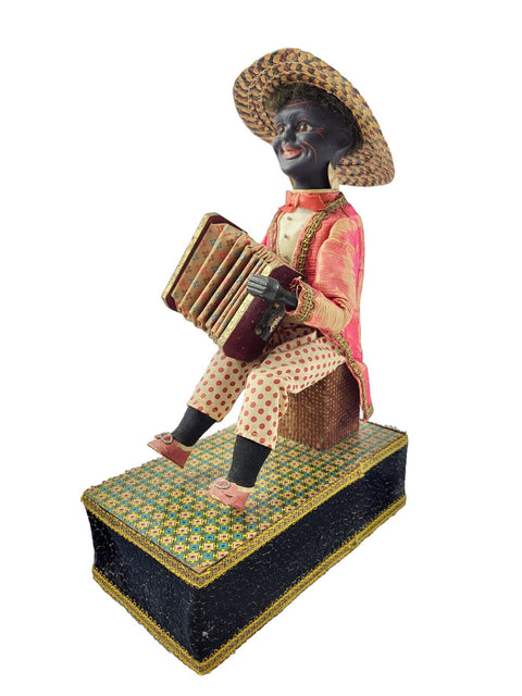 French Or German Manufacturer - Toy - Rare Early 20th Century French Or German Automaton Toy, Accordian Player
