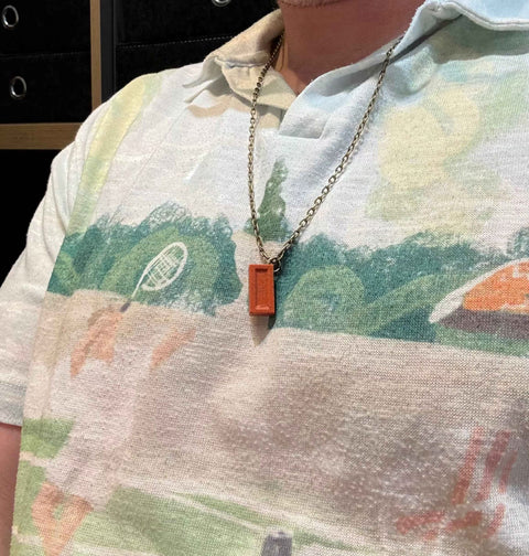 Brick Necklace | 3D Printed Quirky Pendant | Novelty British Gift
