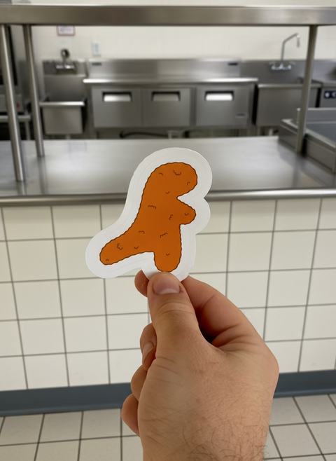 Turkey Dinosaur Sticker | Nostalgic British Food Vinyl Sticker