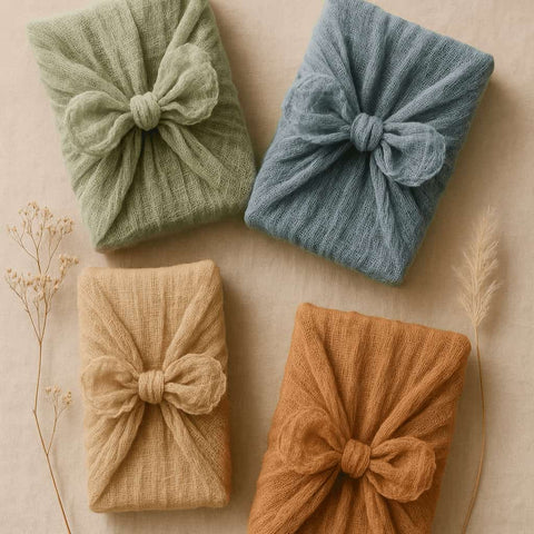 Reusable Gauze Furoshiki Gift Wrap