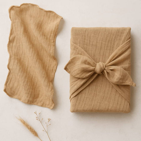 Reusable Gauze Furoshiki Gift Wrap