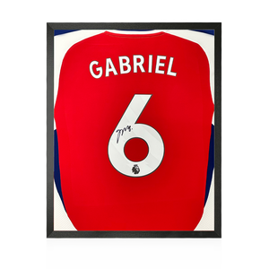 Gabriel Magalhães Signed Arsenal 24/25 Shirt Compact Frame