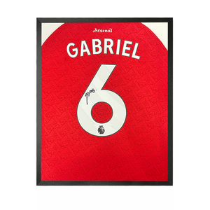 Gabriel Magalhães Signed Arsenal 25/26 Shirt Compact Frame