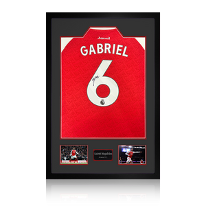 Gabriel Magalhães Signed Arsenal 25/26 Shirt Premium Frame