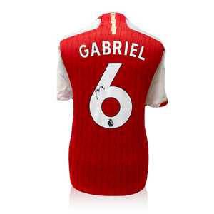 Gabriel Magalhães Signed Arsenal Shirt