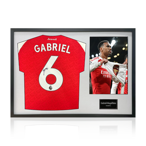 Gabriel Magalhães Signed Arsenal 25/26 Shirt Classic Frame