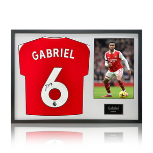 Gabriel Magalhães Signed Arsenal 24/25 Shirt Classic Frame