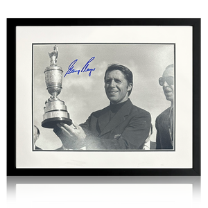 Gary Player Signed 16x12 Image Deluxe Mount Frame