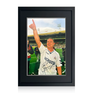 Paul Gascoigne Signed Tottenham Hotspur Image Deluxe Mount Frame
