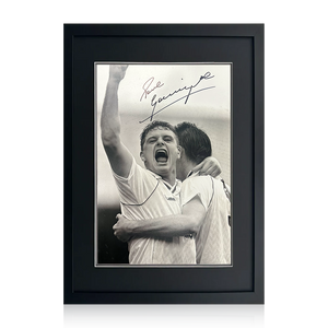 Paul Gascoigne Signed Tottenham Hotspur Image Deluxe Mount Frame
