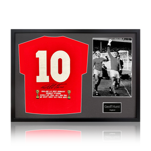 Geoff Hurst Signed England '66 Shirt Premium Frame