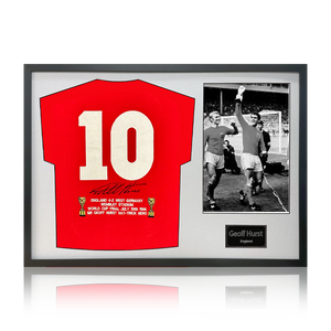 Geoff Hurst Signed England '66 Shirt Classic Frame
