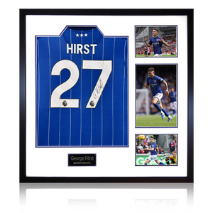 George Hirst Signed Ipswich Town 24/25 Shirt Elite Frame