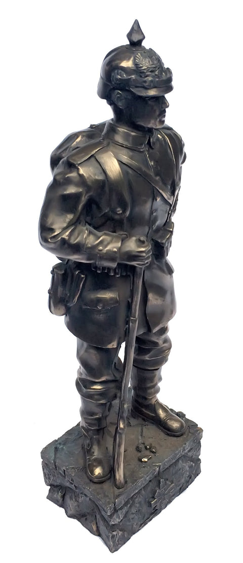 First World War Cold Cast Bronze German Soldier
