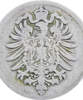 Germany 1874 G 10 Pfennig Wilhelm I Coin Type 1, Large Shield