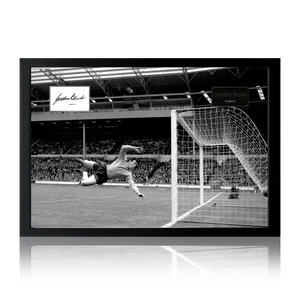 Gordon Banks Signed England Cut Iconic Frame