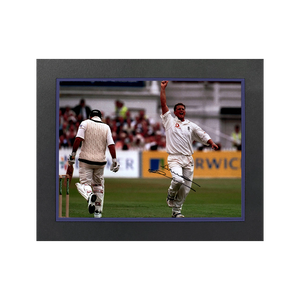 Darren Gough Signed England Cricket 16x12 Image Deluxe Mount