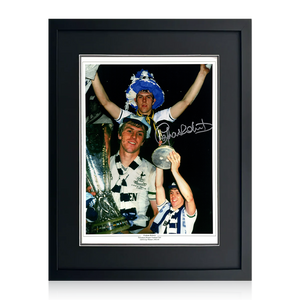 Graham Roberts Signed Tottenham Hotspur Image 2 Deluxe Mount Frame