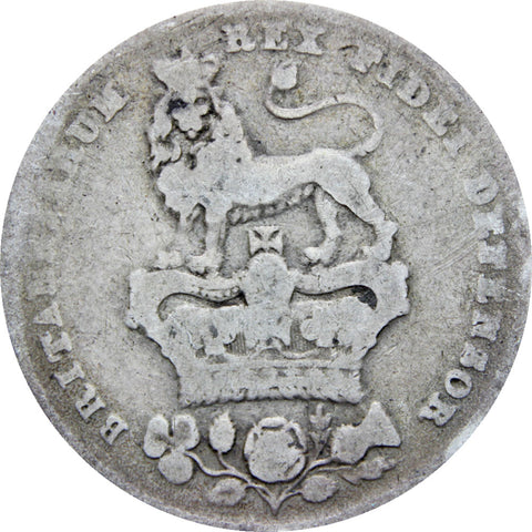 Great Britain 1826 Shilling George IV Coin Silver