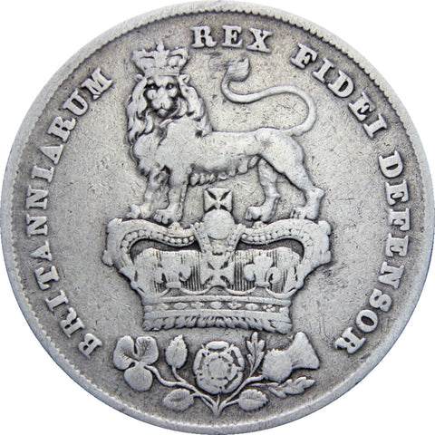 Great Britain 1826 Shilling George IV Coin Silver