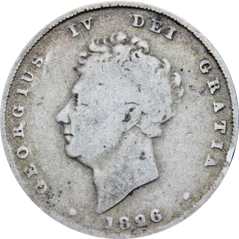 Great Britain 1826 Shilling George IV Coin Silver