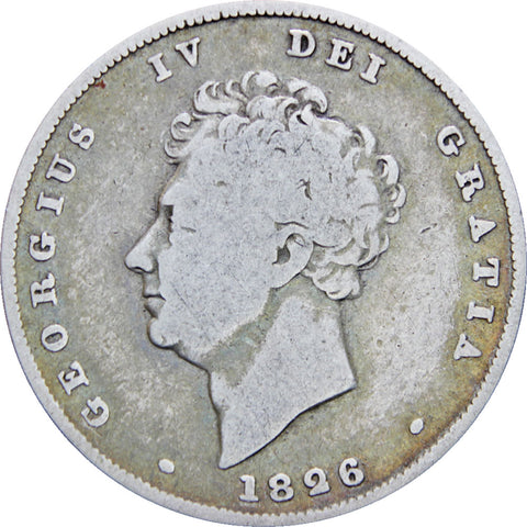 Great Britain 1826 Shilling George IV Coin Silver