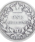 Great Britain Queen Victoria 1856 Shilling Silver Coin