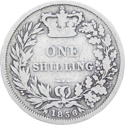 Great Britain Queen Victoria 1856 Shilling Silver Coin
